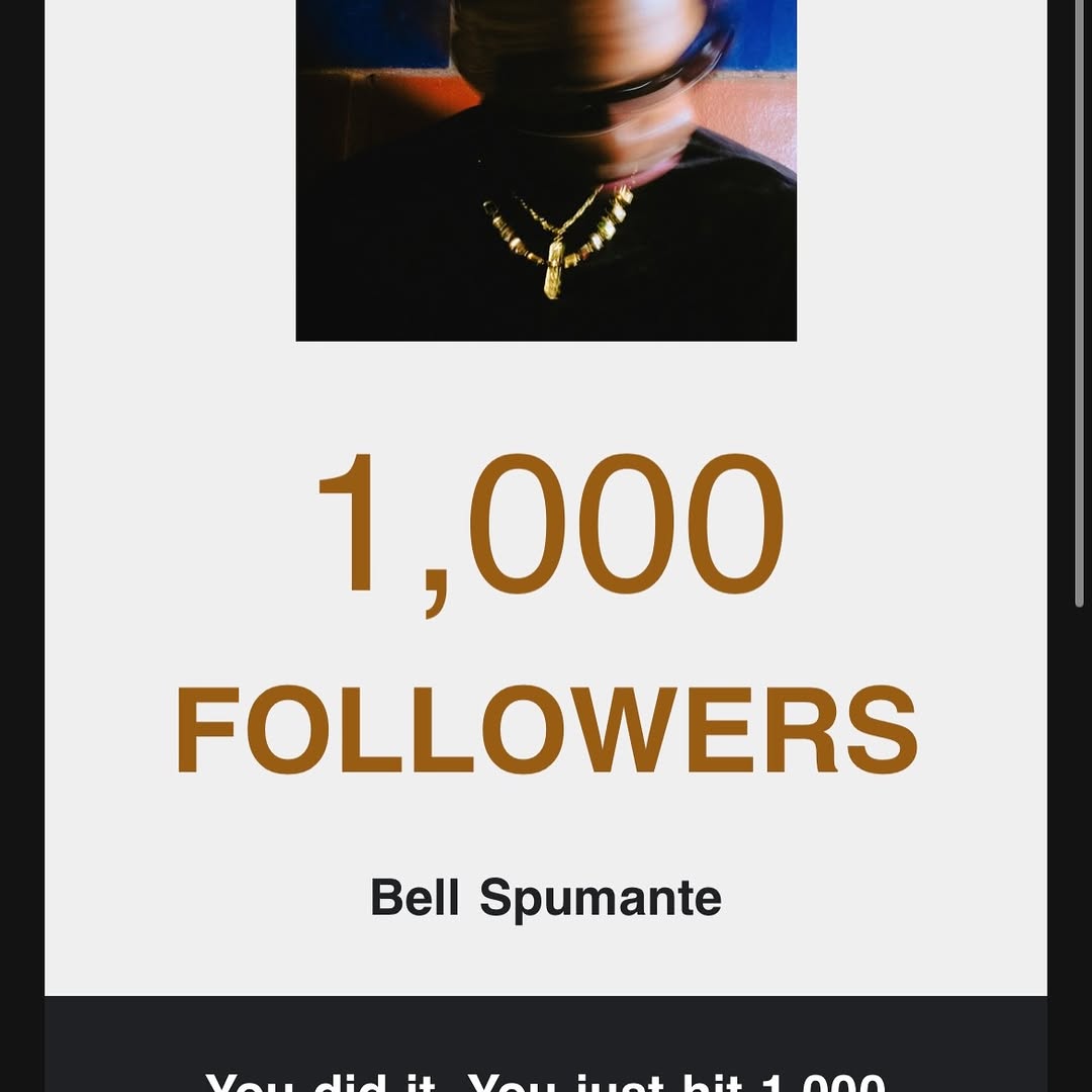 Bell Spumante Spotify milestone